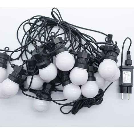 Warm Color G50 LED String Light, Waterproof and Low Voltage, Outdoor Camping Ambient Lighting, Christmas Holiday Decoration Lighting, 10M20 Lighting with Adapter (1/5)