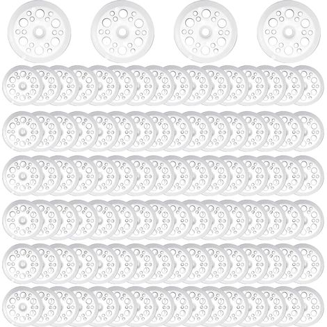 Rondelles Plates en Plastique, 45mm, Polypropylène, pour Fixation et Support des Panneaux Isolants en Mousse (1/5)