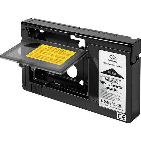 VHS-C-Kassettenadapter, VHS-C-Kassettenumbausatz, nicht kompatibel mit 8-mm-, Hi8- und MiniDV-Kassetten. (1/5)