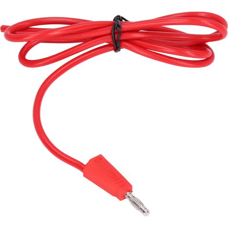 Câble de test à fiche banane en laiton PE pour testeur de tension de batteries de camions, 4 mm², rouge (1/5)