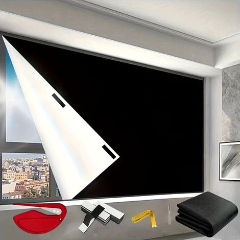 210D Verdunkelungsstoff, 150 x 300 cm. Zum Selberschneiden von Verdunkelungsvorhängen. Inklusive Klebeband, Cutter, Maßband und Stift. Ideal für Zuhause und unterwegs. (1/5)