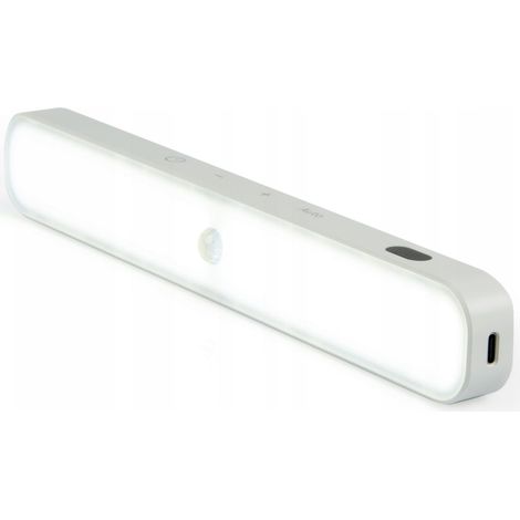 Lámpara LED para muebles bajo armario, sensor de movimiento, imán SLL11, blanca, 24 cm, 6000 K (1/5)