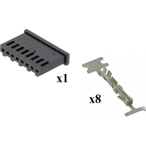 Kit Connettore Modu 2 Femmina 8 Vie