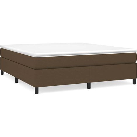 Maison Exclusive - Boxspringbettgestell Dunkelbraun 180x200 cm St (1/5)