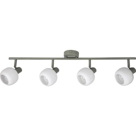 Spotlight Soraya Grigio Bianco E14 4x max 40w L: 18 cm B: 76 cm H: 17 cm dimmerabile (1/4)
