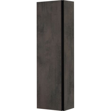 Pensile da Bagno Grigio Scuro effetto Pietra Mobile 1 Anta Oxid (1/2)