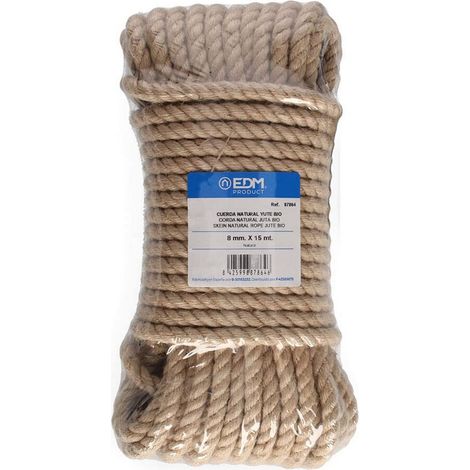 Matassa EDM 15 m di corda di iuta naturale naturale 3 strati calibro 8 mm (1/2)