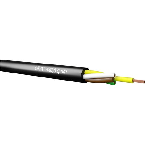 Kabeltronik UL-LifYY 2936 Steuerleitung 3 x 0.08 mm² Schwarz 391300800 100 m