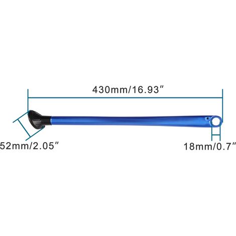 Blue Husqvarna motocross EXCW TE TX FE side stand with aluminum alloy side legs. (1/4)