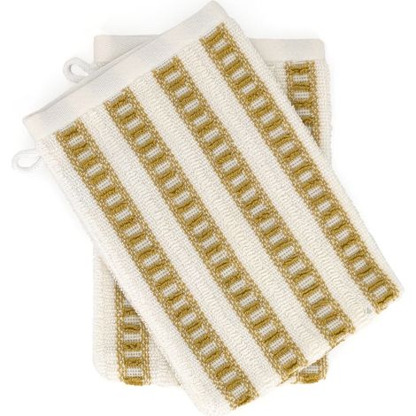 Gant de toilette coton SANTORINI A rayures
