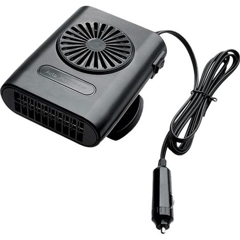 Tragbarer Auto-Heizlüfter und Kühlventilator 12V - Schwarz (1/2)