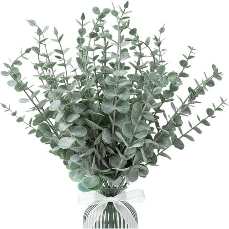 30Pcs Eucalyptus Artificiel,Branches et Feuilles d'eucalyptus Artificielles (1/5)