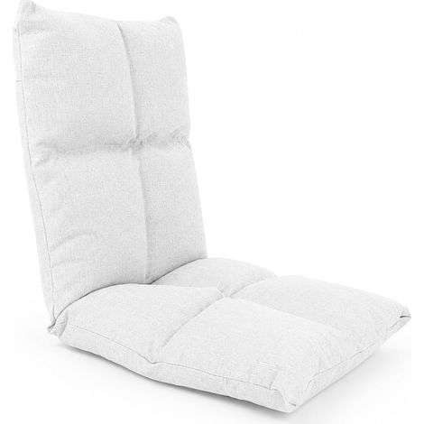 Aga Sillón reclinable para el suelo 36x48x48 cm Blanco (1/5)
