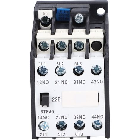 Contacteur Modulaire 220V 50Hz 9A 2NO+2NC, Contrôleur Automatique sur Rail DIN, Accessoire de Commutation (1/5)
