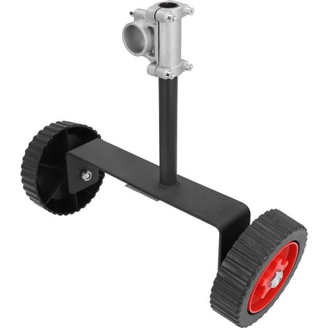 Roue de support réglable en hauteur pour débroussailleuse, roues auxiliaires pour tube 26 mm, tondeuse à fil thermique (1/5)