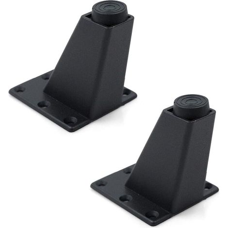 2 Pieces Table Legs Furniture Sofa Suitable for Cabinet Coffee Table TV and Other Furniture Adjustable Height 8 x 7.2 x 6 cm, Aluminium (1/5)