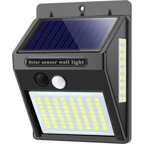 Solar-Außenleuchte mit Bewegungsmelder, hochwertige, wasserdichte LED-Wandleuchte für den Garten – 1 Stück (1/4)