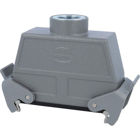 HARTING Han 24B Embase prolongatrice haut, 1xM25 sortie de câble droite, avec 2 étriers transversaux Presse-étoupe M25 Plage de serrage 9,0 mm - 17,0 mm - 1 Stück (1/3)