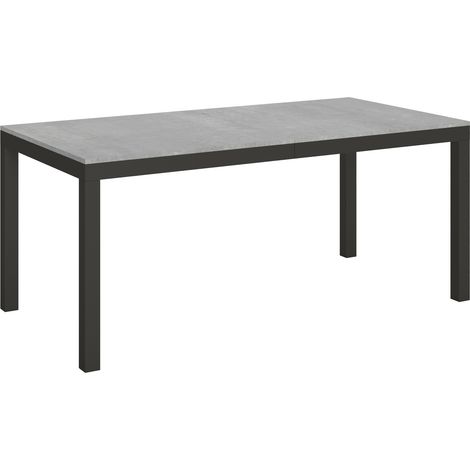 Tavolo allungabile 180/440x90 cm Everyday Evolution cemento telaio e gambe antracite (1/5)