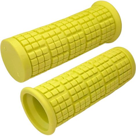 Paar rutschfeste Fahrradgriffe, 22 mm Durchmesser, 110 mm Länge, universell einsetzbar, für Schubkarren, Sackkarren, säuregrün (1/5)