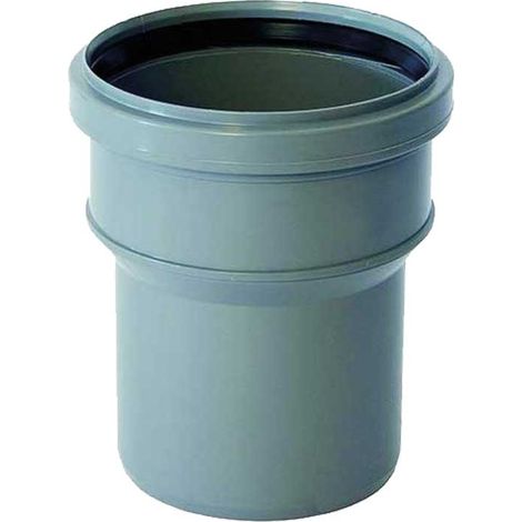 MANICOTTO A INNESTO DI PASSAGGIO PVC-PP CON GUARNIZIONE Ø40 mm