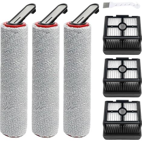 PeakLife kit d'accessoires pour Dreame H12 Pro et H12 Pro Plus FlexReach, 3 rouleaux de brosse et 3 filtres de rechange (1/5)