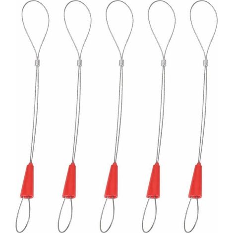 ZVD 5pcs Fish Tape Fastener, Traction de Fil Univers Extracteur de Câble de Traction Outil Insertion et Extraction de Câble Outils (1/4)