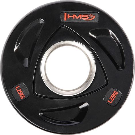 Schwarze Olympische Hantelscheibe 1,25 kg