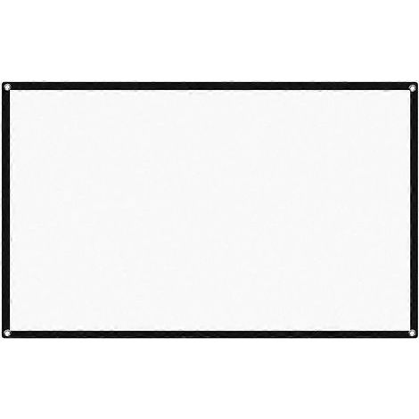 Écran de projection pliable d'extérieur 60 pouces 16:9-133X75X0.2CM-White (1/4)