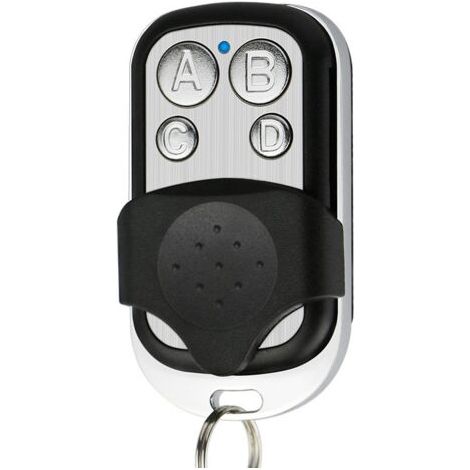 Telecomando universale per cancelli, confezione da 2, frequenza 433,92 MHz per cancelli automatici, ampia portata - Telecomando universale programmabile per cancelli con codice fisso e batteria da 12 