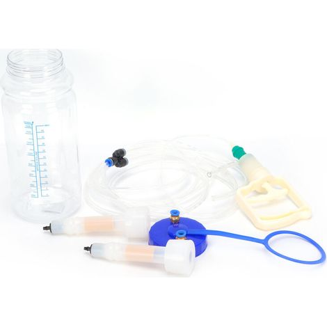 Máquina de ordeño de cabras Menkker, máquina de ordeño para machos con bomba de vacío, máquina de ordeño manual para cabras, vacas y ovejas, máquina de ordeño para ovejas (de un solo lado) (de doble l (1/5)