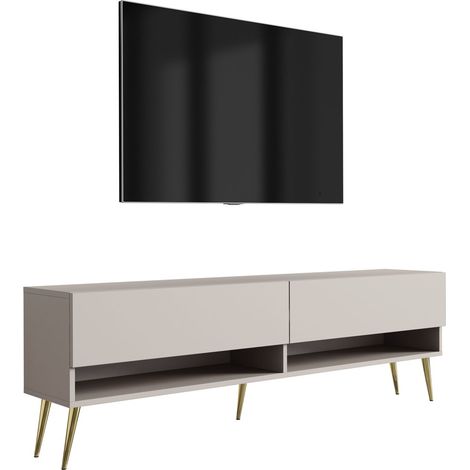 Mobile TV : Cachemire, gambe dorate inclinate, 170 × 32 × 52 cm (1/5)