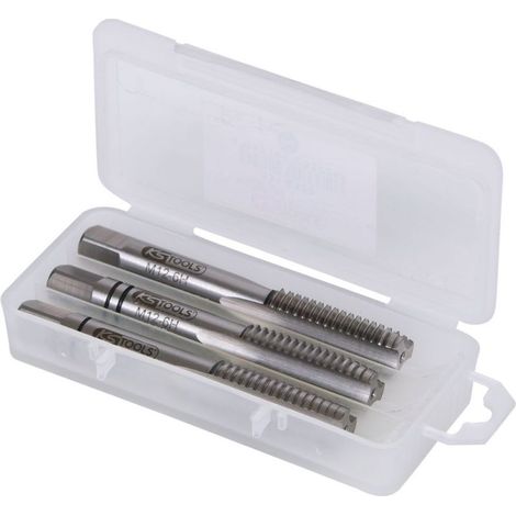 KS Tools HSS Handgewindebohrer-Satz M, M12x1,75, 3-tlg - 331.0120