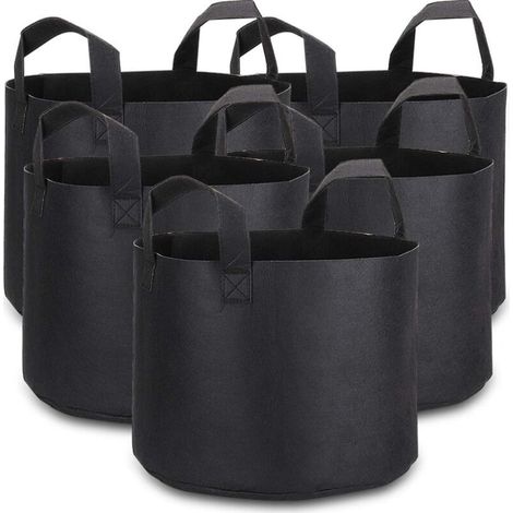 Filiyano-Lot de 5 sacs de culture pour plantes, 7 gallons (26,5 litres), en tissu non tissé respirant de qualité supérieure. (1/5)