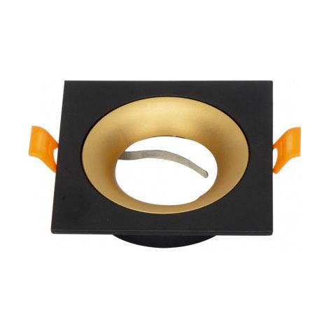 FAB 14448CU16 Einbau Anou 1xgu10 Quadrat Schwarz / Gold 2x9,2x9,2 Cm 8 Schliff W / Lampenfassung (1/2)