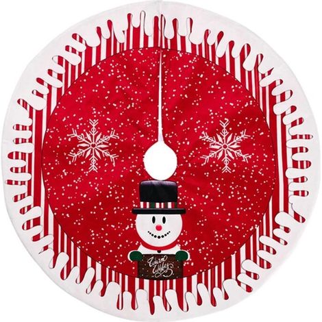 Tapis de sapin de Noël Père Noël, base de sapin, décorations de Noël, tapis de sol pour fête intérieure et extérieure (1/5)