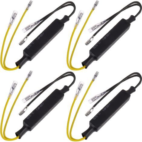 12V 21W LED Flasher Clignotant Indicateur Résistance Adaptateur Pour Moto - Correction Erreur (Lot de 4 Pièces) (1/5)