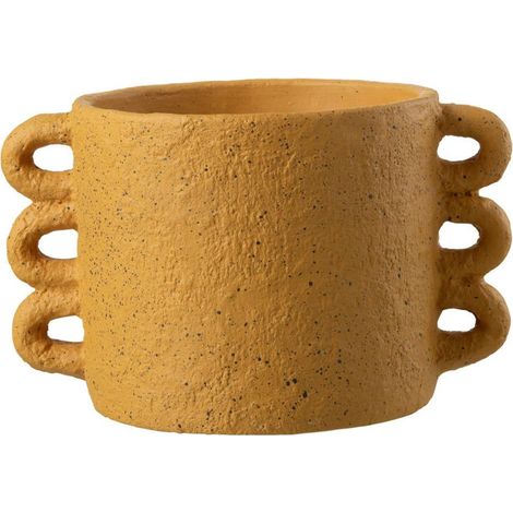 Cache-Pot Design "Zenia" 33cm Ocre (1/2)