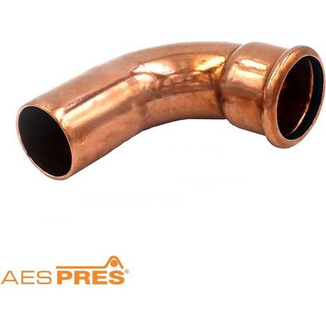Curva 90° MF ø15 AESPRES in rame a pressare 681015901 (1/2)
