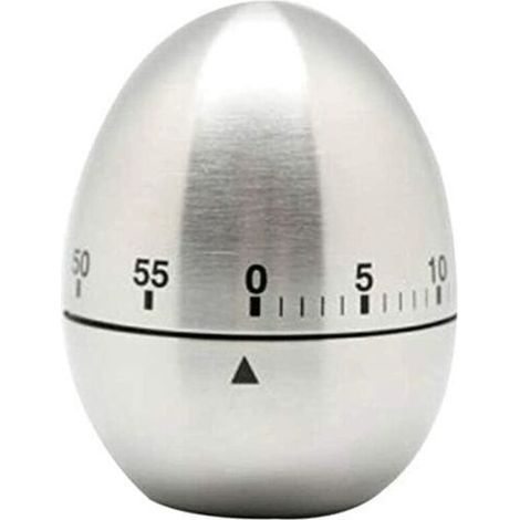 précis Minuterie de Cuisine en Acier Inoxydable, Fauly 60 Minutes Compte à rebours Cuisine Cuisine Mécanique Tournage d'alarme rotative Portable (1/5)