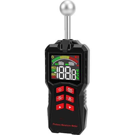 No-Proof Wood Moisture Meter, Accuracy ±2.5% (1/5)