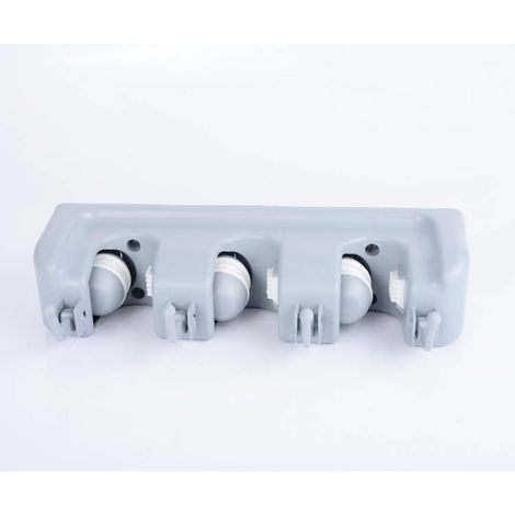 Mopphalter, Moppclip, Wandhalterung, Aufbewahrungsgestell, Haken, graue Ausführung 4