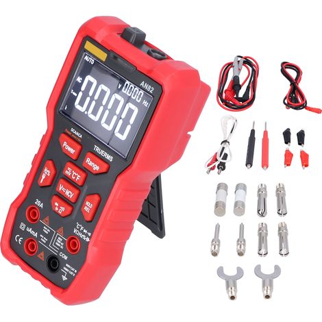 Multimètre numérique automatique AN82 avec sonde multifonction, outil de mesure électrique pour électricien, testeur de diagnostic de réparation, appareil portable professionnel. (1/5)