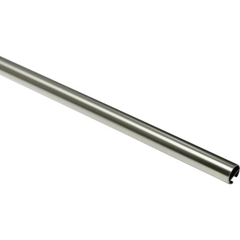 Gardinia Gardinenstange mit Innenlauf Chicago 20 mm edelstahl-optik 120 cm Gardinenstange