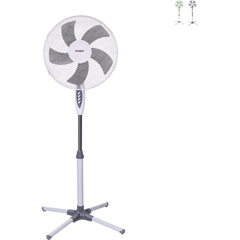 ventilatore a piantana kooper "articfresh" bianco 45w