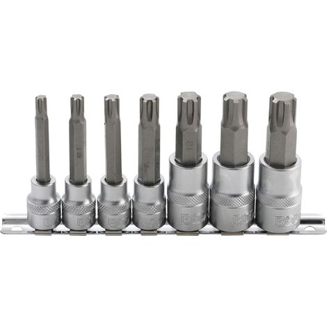 Serie di chiavi a bussola 10 mm (3/8") / 12,5 mm (1/2") profilo a cuneo (per RIBE) M6 - M14 7 pz. (1/5)