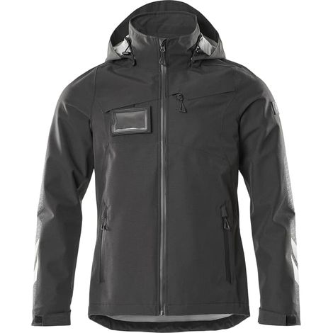 MASCOT ACCELERATE Hard Shell Jacke 18301 atmungsaktiv, winddicht und wasserdicht, Farbe: Schwarz - 09, Größe: XL (1/5)
