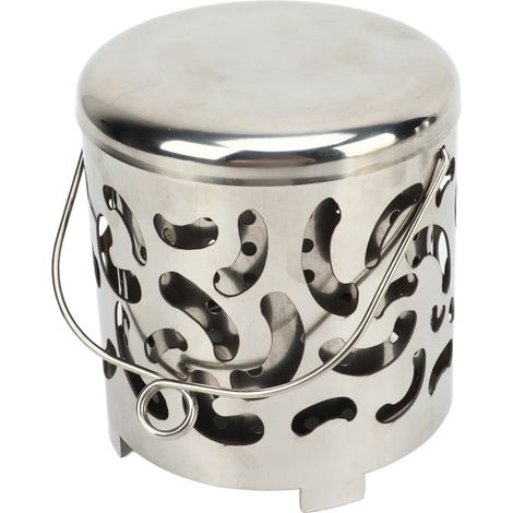 Réchaud de camping portable mini en acier inoxydable à chauffage rapide pour tente et autres activités de plein air