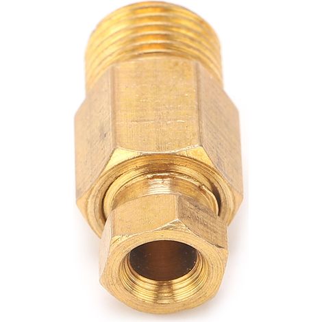 Ölrohrverbinder-Winkelstück aus Messing, gerader Blockverbinder-Adapter für Rohrverbindungen PD410 (1/5)