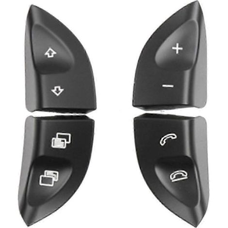 Boutons de commande au volant gauche et droit, interrupteur d'alimentation pour Mercedes Classe S W220 (1998-2005) et W215 (1999-2006), noir, référence p202411-AquaForge (1/4)
